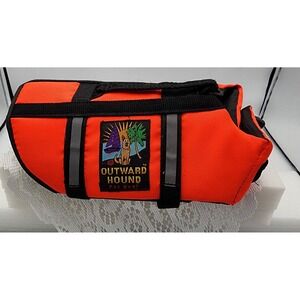 Outward Hound Dog Life Jacket‎ Pet Floatation Vest Saver Orange Safety